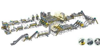  Линия предварительного измельчения и мойки отходов ПЭТ
