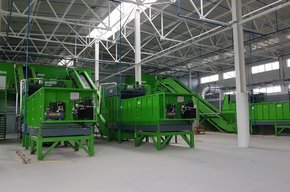 Монтаж оборудования для мусороперерабатывающего сортировочного завода на полигоне ТКО "Тростенецкий"
